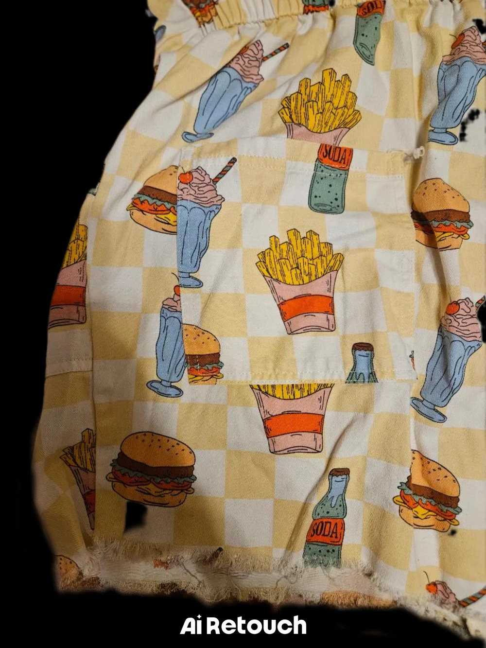 GUC Lucy & Yak Fast Food Theme/ Print Short Sleeve Romper Size 16 - Picture 4 of 6